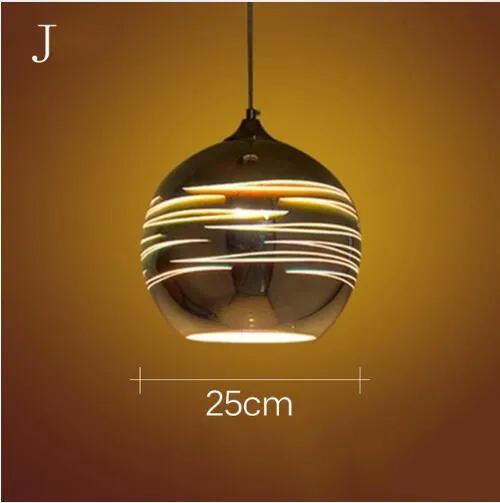 Moderne 3D coloré nordique ciel étoilé suspendu abat-jour en verre suspension lumières E27 LED pour cuisine Restaurant salon 1963