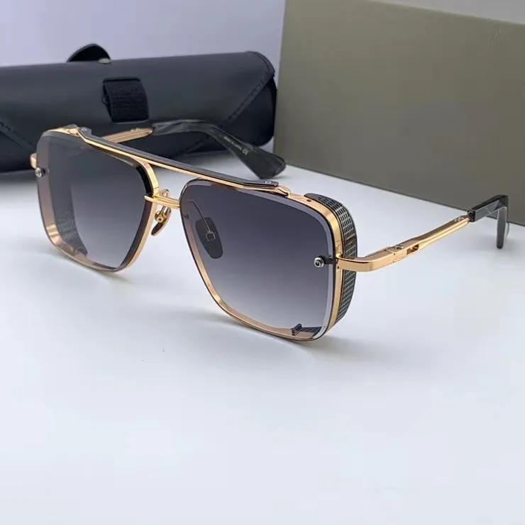 Dernière vendeurs Fashion Limited Edition Six Lunettes de soleil pour hommes Men Lunettes de soleil Gafas de Sol Top Quality Sun Glasses UV400 Lens 194b