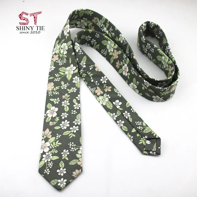 Neck Ties 2021 100% Cotton Tie For Men Business Artificial Slim Small Cravat Skinny Corbatas Party Gift Accessories1208H