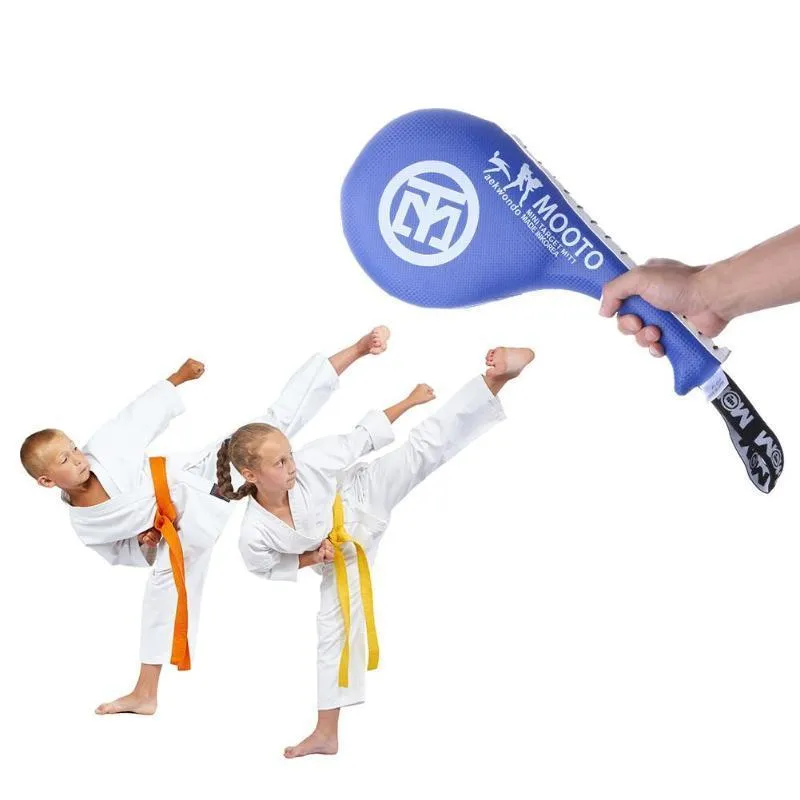 Tapis d'entraînement de boxe enfants adultes Taekwondo Pu rebond éponge Double coup de pied cible Tae Kwondo karaté Kickboxing entraînement Fitness6258643