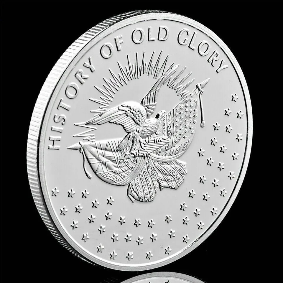 10 шт., лот 1777, Бетси Росс, флаг США, монета, ремесло, коллекция копий значков «История славы» 8628718