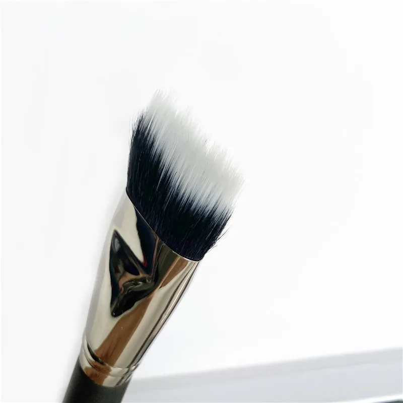 Duo Fibra Curved Sculpting Makeup Brush 164 Professional Dualfiber Contouring Destacando a beleza Cosmetics Brush Tool5881455
