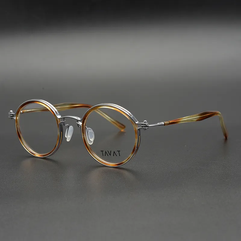 2020 New Round Antique Designer Glasses Personality Couple 모델 안경 프레임 남성 근시 처방 안경 프레임 232U