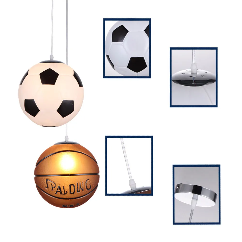 Stili da basket calcio Basket Appeding Light Affermazione DECORATIVA LAMITTURA DELLA CAMERA DA LIGATURA SOGGIORI CUSCINE CAFE SHOP237E