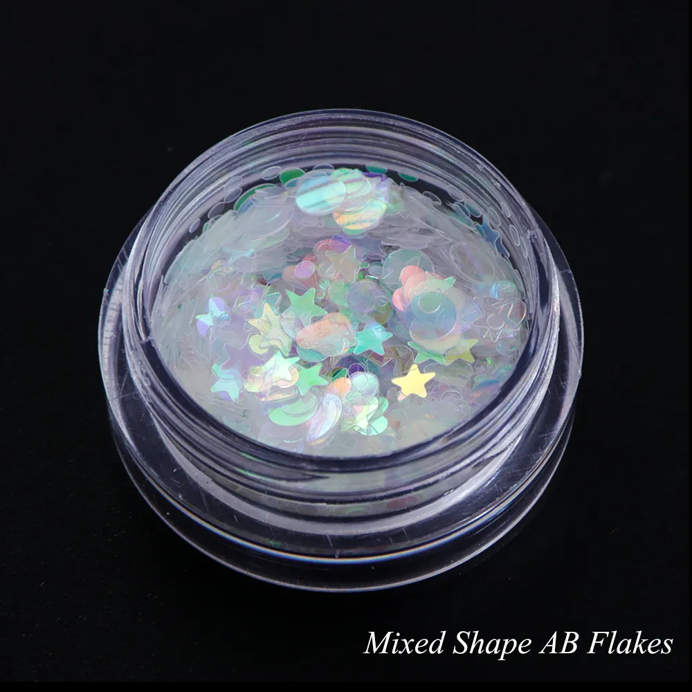 AB Color Flakes Nail Sequins5