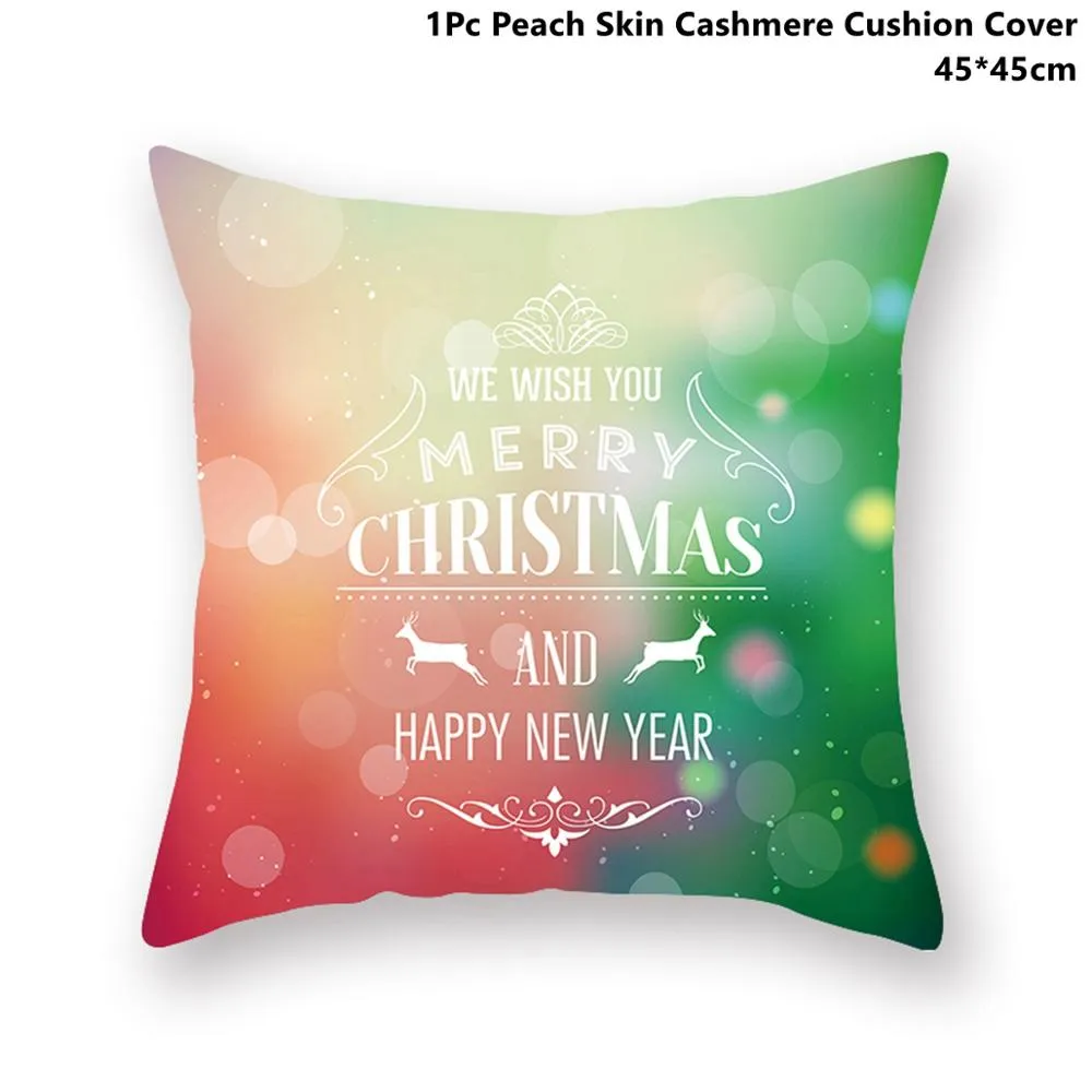 Taoup Green Christmas Pillowcase Derry Christmas Decoration for Home Xmas Ornaments Noel Pillow-Case Natal 2018 Navidad New 281f