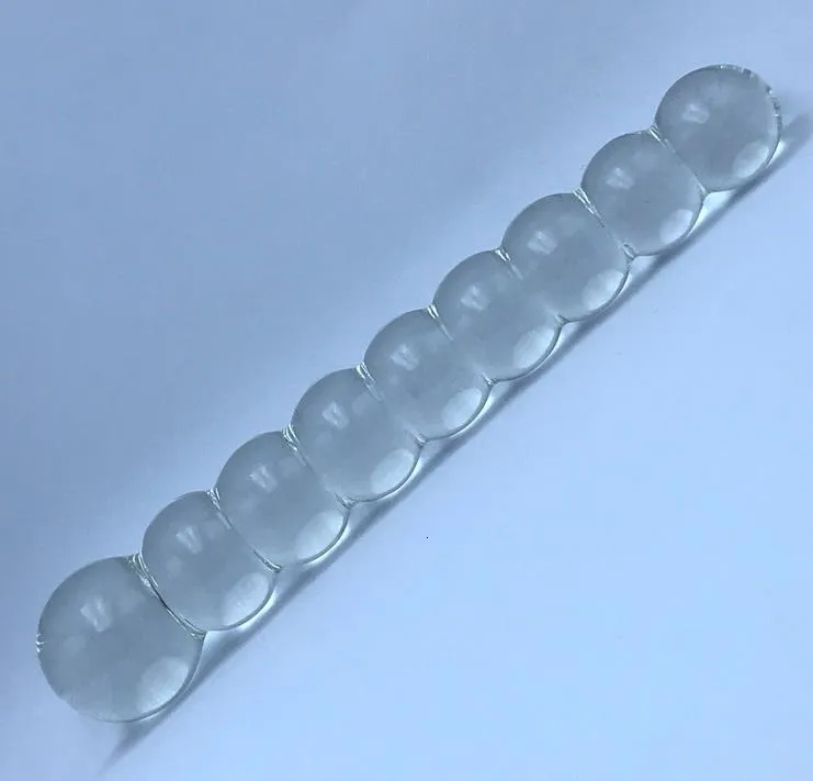 Pyrex Glass 9 Perles Anales Plug Anal Grosse Boule Grand Gode En Cristal Pénis Bite Artificielle Gay Masturber Adulte Sex Toy Pour Femmes Hommes S2061538