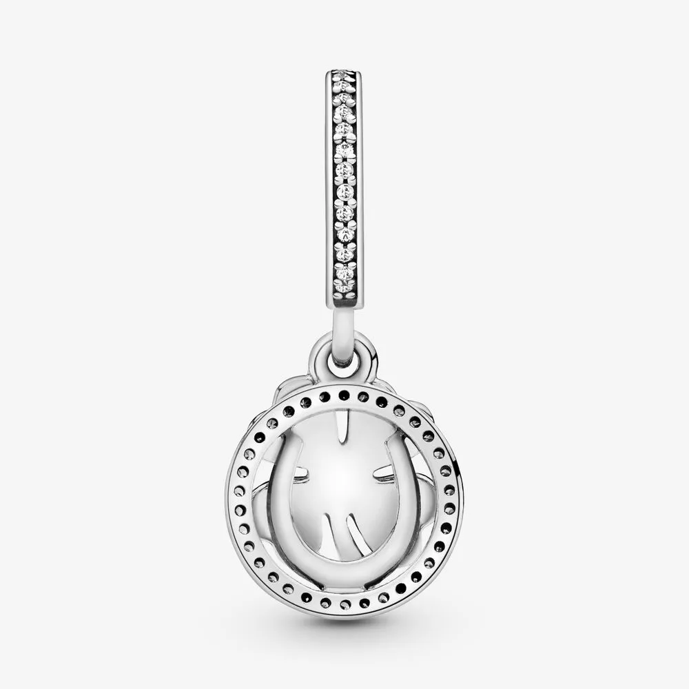 100% argento sterling 925 fortunato quadrifoglio ciondola i pendenti adatti al braccialetto europeo originale con ciondoli gioielli moda donna Accessori317b