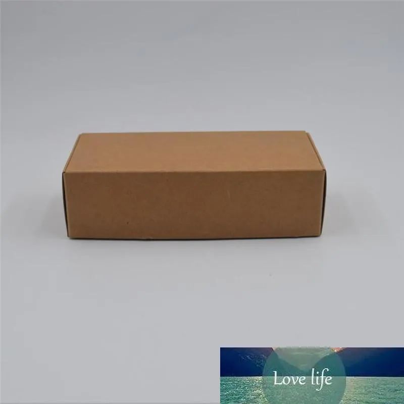 Günstige Kraft-Geschenkverpackung aus Pappe, Geschenkbox, kleine natürliche handgemachte Seife, Bastelpapier, Kraftkarton, Verpackungsbox313V