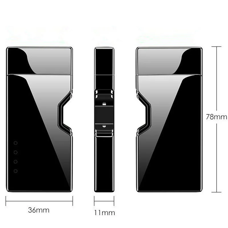 새로운 크리에이티브 적외선 센서 스위치 USB 충전 회전 아크 담배 라이터 플라즈마 라이터 바람 방전 전자 라이터 4047123