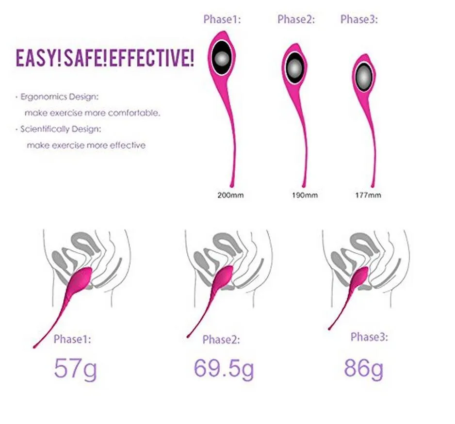 Safe Silicone Kegel Smart Vagina Draw Training Ben Wa Machine Vibrators Vaginal Geisha Ball Sex Toys For Woman C181123018199552