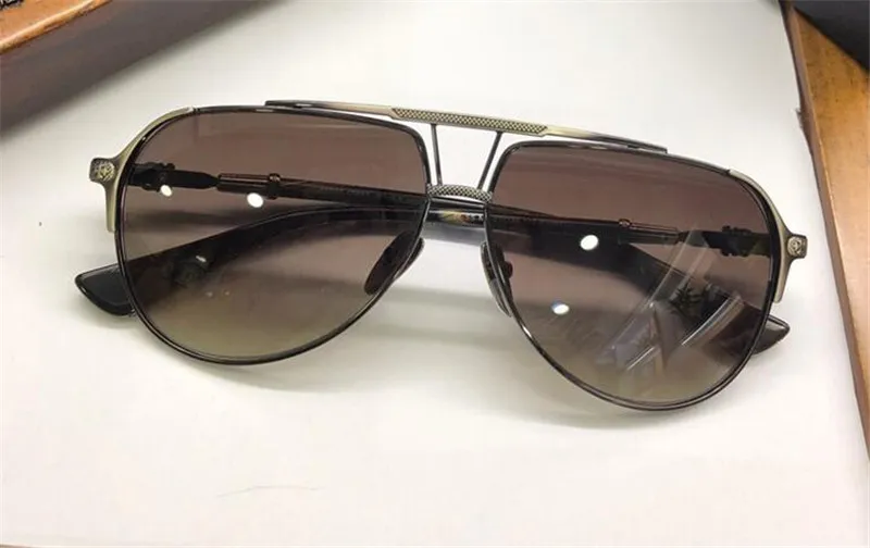 Nuevos hombres de gafas de sol que desing de cajas de sol de Nueva York diseñador de sol de diseñador de metal de metal recubrimiento de lentes polarizadas estilo lente uv400 lente202J