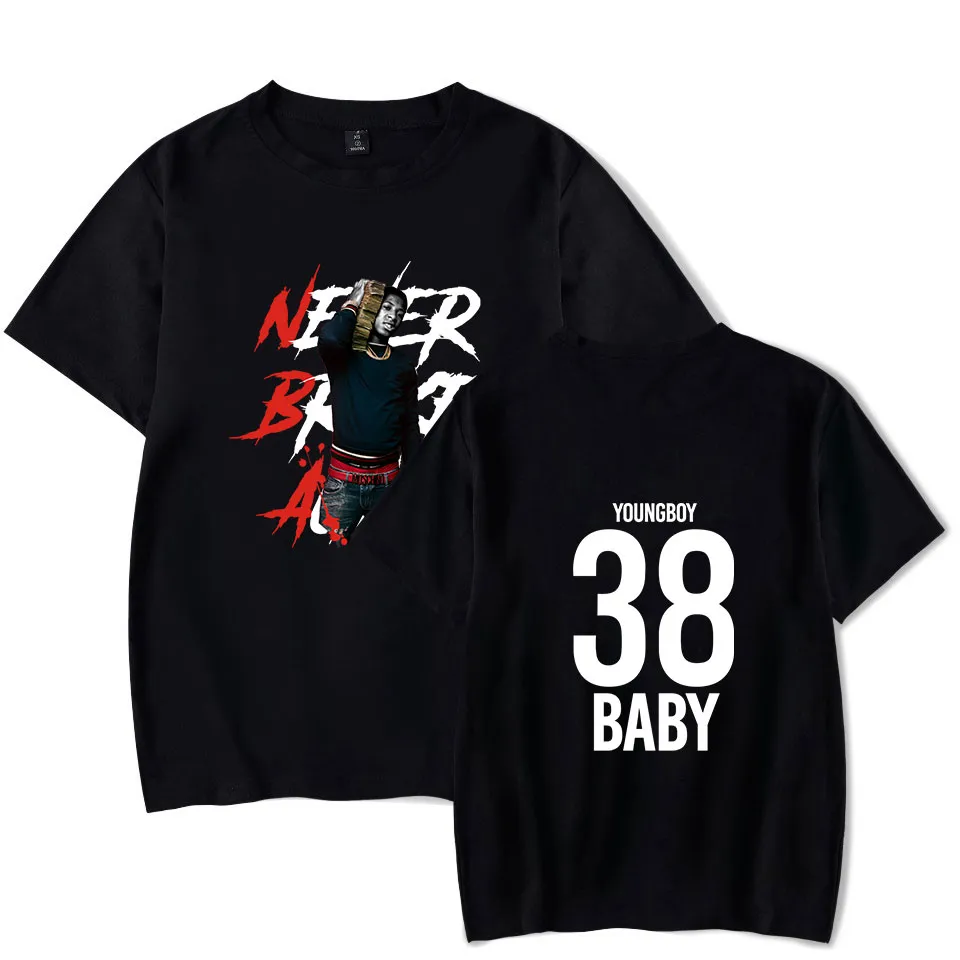 2019 YoungBoy Never Broke Again high Street t-shirt blanc été classique à manches courtes t-shirt hommes / femmes Casual Design Tops CY200515