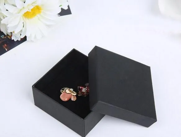 7 7 3CM Gift Kraft Box Jewelry Boxes Blank Package Carry Case Cartboard 50st GA55236R