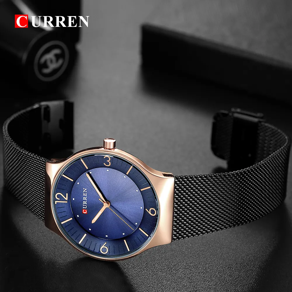 Curren Top Brand Fashion Fashion Classic Design Quartz Men Watches Full Steel Band Wristwatch Hodinky Relogio Massulino2458