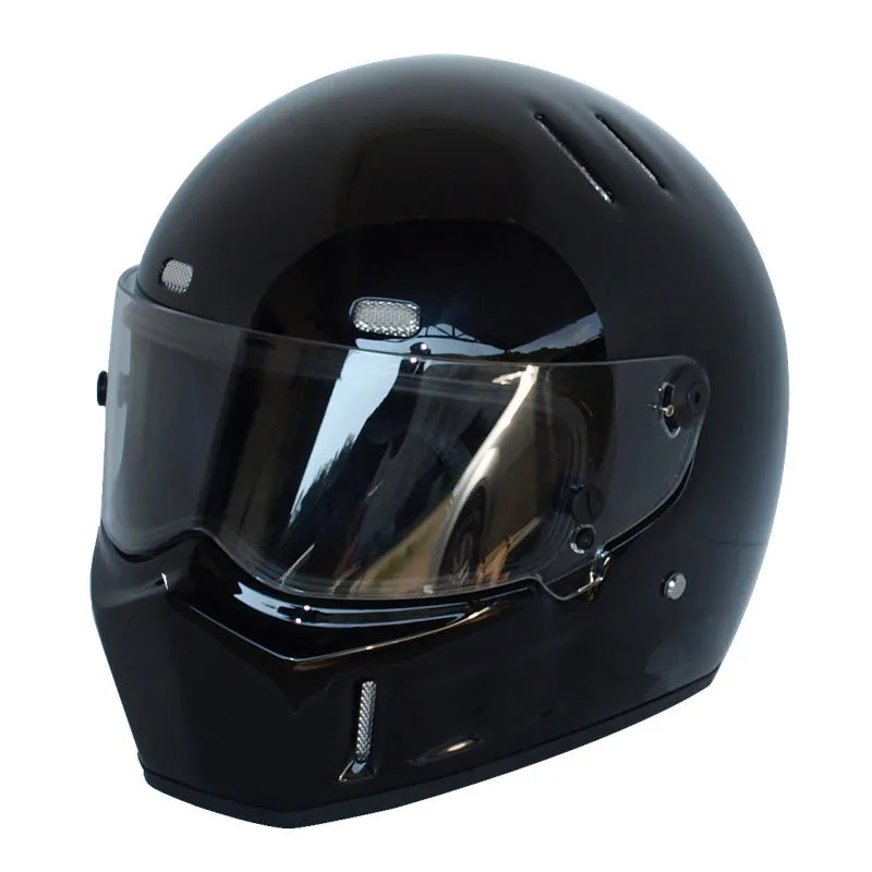 オートバイフルヘルメット秋の冬の暖かいカートレーシングガラスライディングモトクロスヘルメットユニセックスATV1ブラックエレガントブラックホワイト8335999