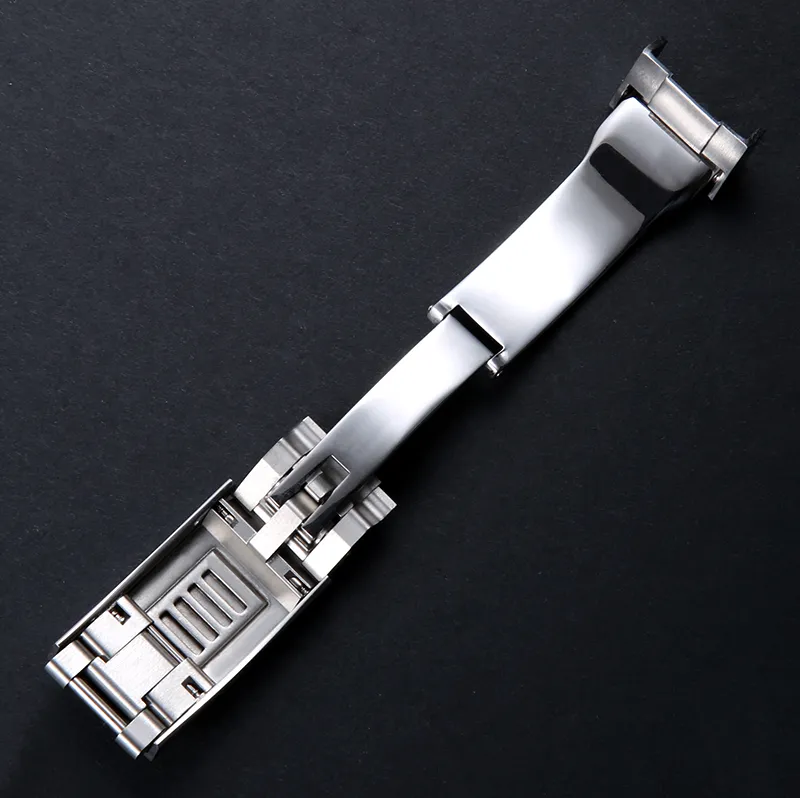 9mm x9mm neu hochwertige Edelstahl -Watchband -Gurtschnalle Einstellbare Einsatzverschluss für Rolex -Submariner GMT Straps243b224r