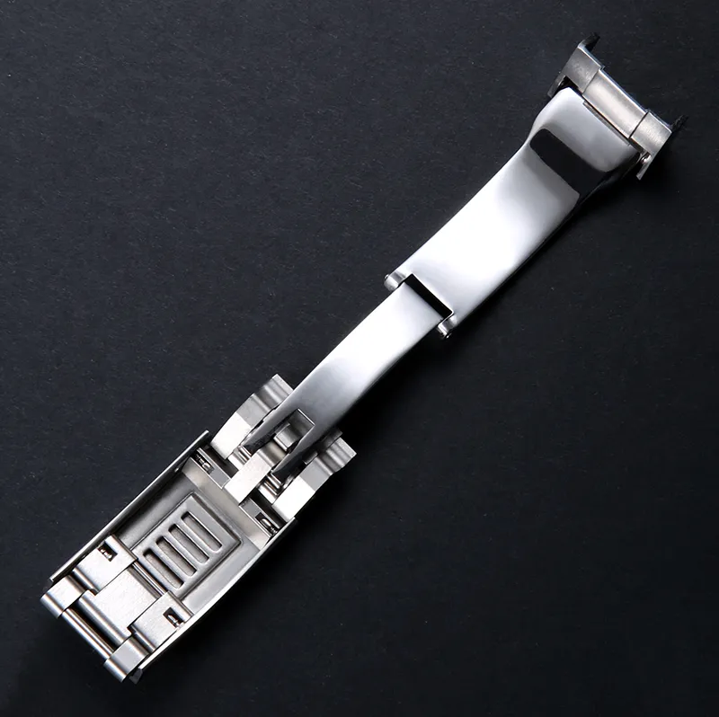 9mm X9mm NEW High Quality Stainless Steel Watch Band Strap Buckle Adjustable Deployment Clasp for Rolex Submariner Gmt Straps243b246r