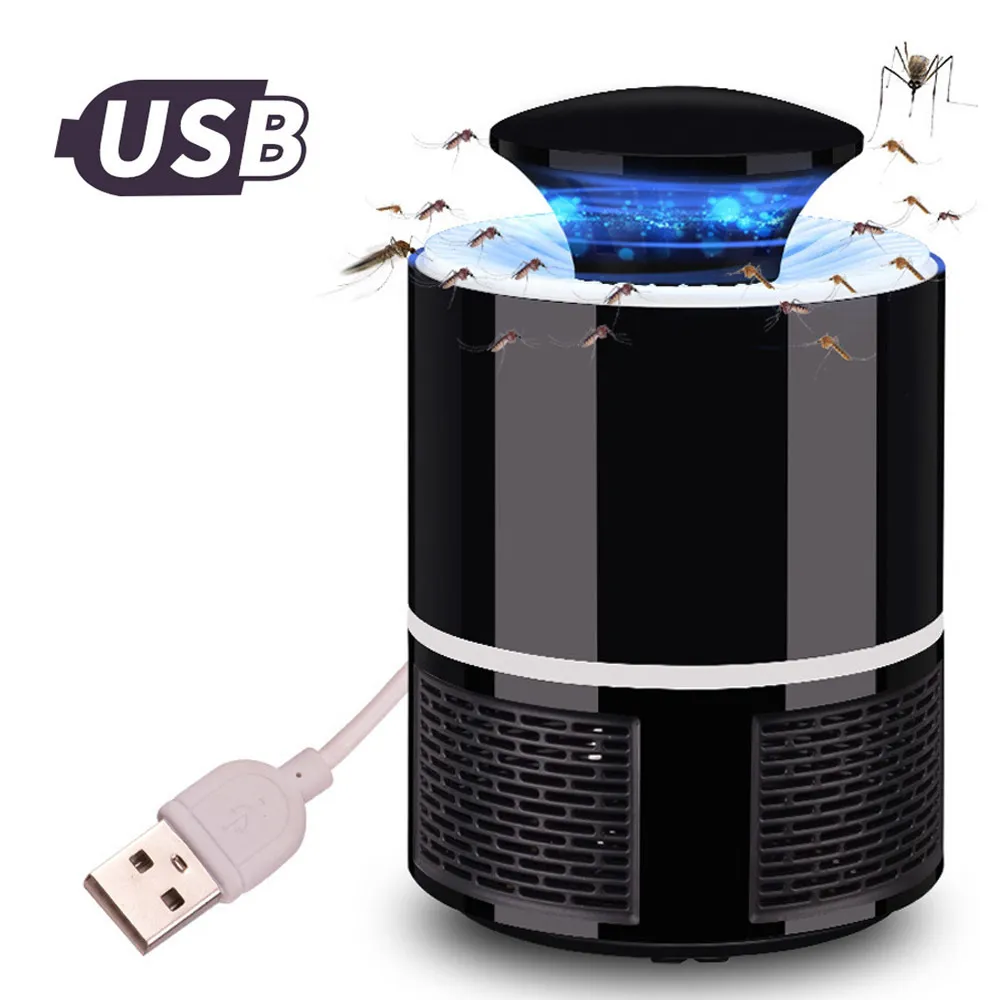 Elettrico USB Pocatalyst Mosquito Fly Moth Trappola insetti Lampada alimentata Bug Zapper Moskito Killer C190419018762735