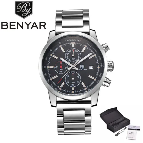 cwp BENYAR Mode Chronograaf Sport Heren Horloges Topmerk Luxe Quartz Horloge Reloj Hombre Klok Mannelijke uur relogio Masculino256d