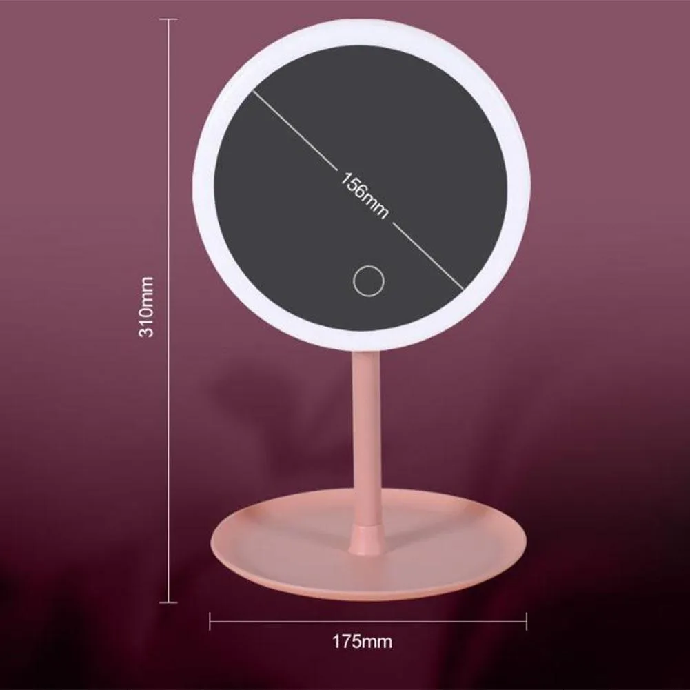 Miroir de maquillage LED 5X grossissant rétro-éclairé s avec 3 modes lumière portable vanité cosmétique maquillage Lustro espejos Y200114