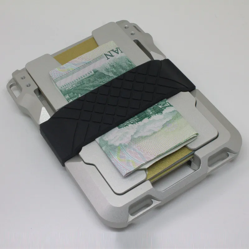New EDC Wallet CNC-Machined Aluminum RFID Blocking Card Bag Card Cases Money Organizers2198