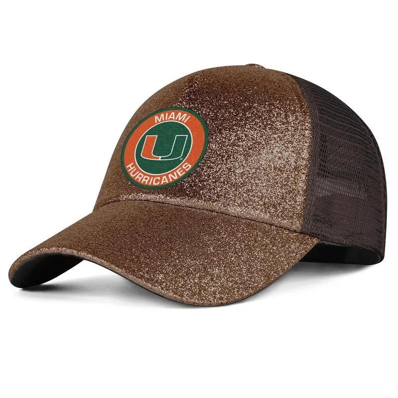 Logo rotondo dei Miami Hurricanes uomo e donna Cappello pony berretto cool squadra vuota cappelli da baseball calcio vecchio Stampa logo USA flag Foot4080982