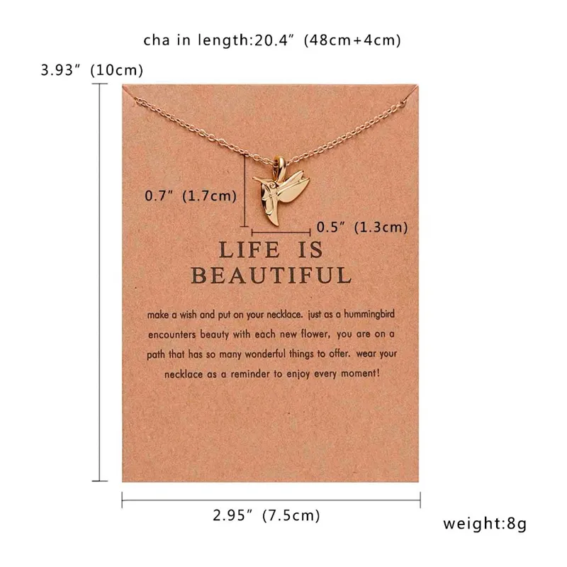 10 Styles Fashion Jewelry Women Pendant Necklace Cat Ear Angel Wings Bird Animal Circle Geometric Charm Clavicle Chains Collar315M