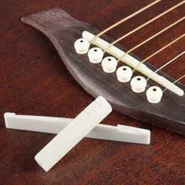 12 Clavijas Para Puente De Guitarra + 1 Extractor De Pasadores – Plástico Resistente, Mejora El Sonido Y Sostenido, Blanco Marfil, Adecuado Para Guitarra Acústica, Eléctrica Y Bajo