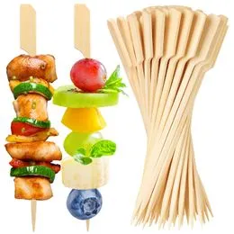Brochettes Apéritif Motifs Fête 100 Pics Noël Cocktail Sticks Bâtonnets En Bois De Fruits, Père Noël Brochettes Apéritif Fêtes