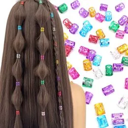 70 Accesorios Para Trenzas Y Rastas: Clips Y Joyas Doradas Para El Cabello, Ideales Para Festivales Y Peinados Creativos
