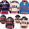 1980 미국 팀 미국 아이스 하키 유니폼 하키 유니폼 후드 티에 대한 기적은 모든 이름 모든 이름 에드 후드 티 스웨터 무료 배송