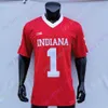 Custom Indiana Hoosiers Football Jersey NCAA College Chris Beaty Peyton Ramsey Stallings IV Donavan Hale Westbrook