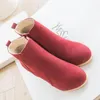 Invierno otoño botas de mujer sólidas zapatos de mujer europeos tobillo de cuero de gamuza 65154 27810 25738 27582