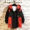 Trench Hio Hop Streetwear Men Overbreakers Casual Windbreakers Fashion Spring كبير الحجم 6XL 7XL Autumn Jackets 211011