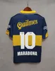 84 95 96 97 98 99 Boca Juniors Retro Soccer Jersey Maradona Roman Caniggia Riquelme 2002 Palermo Football Shirts Maillot Camiseta de de