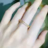 Liten liten ringuppsättning för kvinnor guldfärg kubik zirkoniummidi finger ringar bröllopsdag smycken tillbehör gåvor kar229