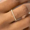 Liten liten ringuppsättning för kvinnor guldfärg kubik zirkoniummidi finger ringar bröllopsdag smycken tillbehör gåvor kar229