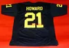 MIT Ucuz Özel Desmond Howard Howard Michigan Wolverines Jersey Dikişli Herhangi Bir İsim Numarası Ekle