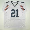 MIT Ucuz Özel Yeni Kerryon Johnson White College Dikişli Futbol Jersey Dikişli Herhangi Bir İsim Numarası Ekle