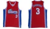 Cambridge Jersey #3 Like Mike Knights Movie Basketball Jerseys White Red Stiched Name Number Jersey