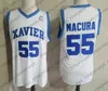 NCAA Xavier Musketeers #2 Kyle Castlin 54 Sean O'Mara Omara 11 Keonte Kennedy 12 Dontarius James White Grey Navy Blue Royal Black Jerseys