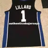 Barato personalizado Damian Lilrd Weber State Bck White College Basketball Jerseys bordado costurado personalizado qualquer nome e número colete camisa