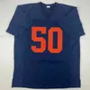 MIT Billig anpassad ny Dick Butkus Illinois Blue College Stitched Football Jersey Lägg till valfritt namnnummer