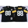 Retro 88 Lynn Swann NCAA Iowa Hawkeyes 7 Ben Roethlisberger Jersey 95 Greg Lloyd 84 Antonio Brown 86 Hines Ward Camisas de futebol vintage