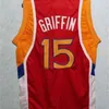 # 15 Bke Griffin Dolphins Mcdonald All American Maillot de basket-ball de haute qualité Rétro Top cousu Cousu Personnaliser un gilet S-6XL Gilet Jerseys