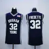 2022 NCAA Buy Custom Brigham Young Cougars Basketball Jersey 32 Jimmer Fredette 4 Alex Barcello 5 Jake Toolson 23 Yoeli Childs 25 Gavin