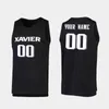 2022 MENS CUSTOM NCAA Xavier Musketeers Basketball Jersey 4 Elias Harden 10 Leighton Schrand 11 Keonte Kennedy 12 Dontarius James 3 Colby