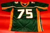 Mit cheap custom VINCE WILFORK MIAMI HURRICANES GREEN JERSEY STITCHED add any name number