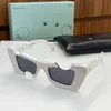 Moda Offs Óculos de Sol Brancos para Homens e Mulheres Designer Clássico Preto Recorte Quadro Óculos Lente Protetora Óculos de Sol com Caixa Original